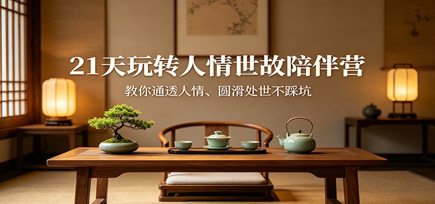 21天玩转人情世故陪伴营：教你通透人情、圆滑处世不踩坑-风庭夜雪