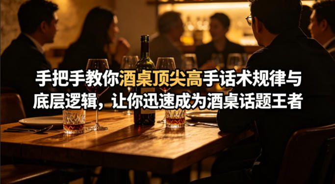 付费文章：手把手教你酒桌顶尖高手话术规律与底层逻辑，让你迅速成为酒桌话题王者(二十年全网独家经验分享)-风庭夜雪
