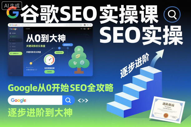 谷歌SEO实操课，Google从0开始SEO全攻略，逐步进阶到大神(更新26年)-风庭夜雪