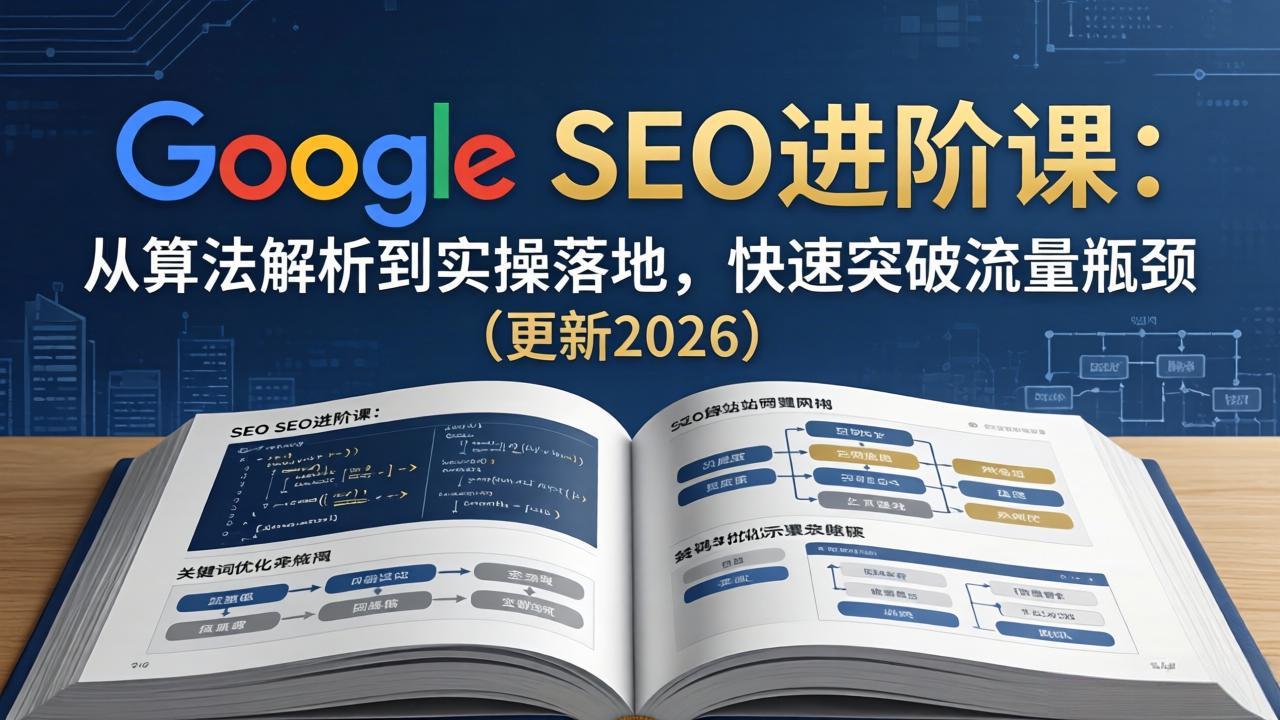 Google SEO进阶课：从算法解析到实操落地，快速突破流量瓶颈(更新2026-风庭夜雪