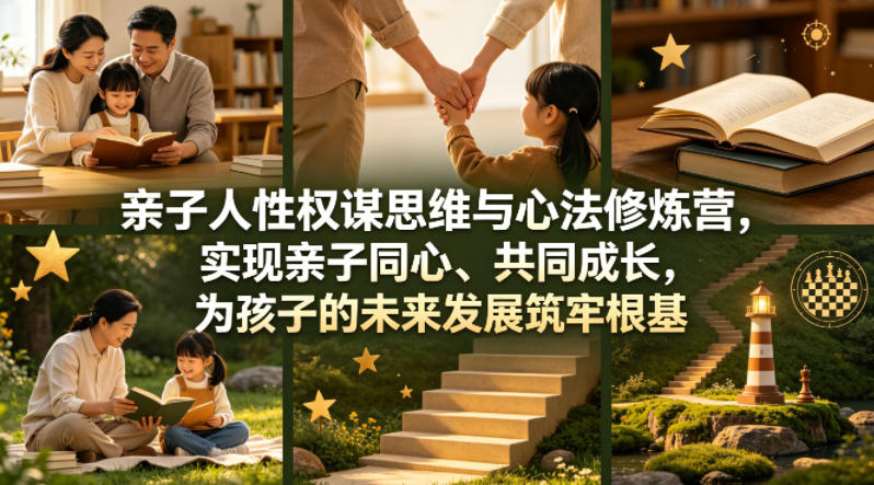 亲子人性权谋思维与心法修炼营，实现亲子同心、共同成长，为孩子的未来发展筑牢根基【音频】-风庭夜雪