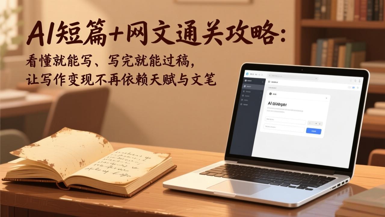 AI短篇+网文通关攻略-更新4月：看懂就能写、写完就能过稿，让写作变现不再依赖天赋与文笔-风庭夜雪
