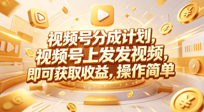 视频号分成计划，599元众筹的Red团队课程，视频号上发发视频，即可获取收益，操作简单-风庭夜雪